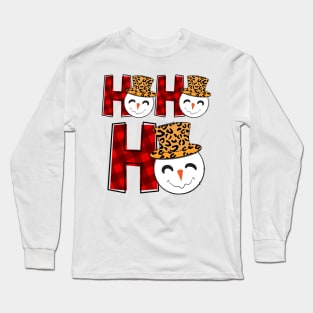 ho ho ho snowman Long Sleeve T-Shirt